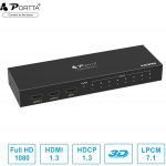 Portta Splitter Multiplicador HDMI 1 x 8 - 1 Entrada 8 Saídas Full HD 1080p 3D
