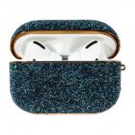 Capa Traseira Kingxbar Crystal Fabric Shiny Glitter Apple AirPods Pro Blue