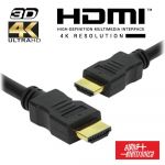 Alpha Elettronica Cabo HDMI Dourado Macho / Macho 2.2 4K Preto 10m