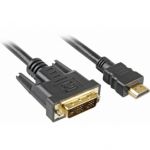 Cable HDMI a DVI 18+1 pins Conectores dorados 30AWG 5m TCHD11050