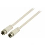 Cable coax 75 Oms Conec F M/M Blanco 15m TCTT85150