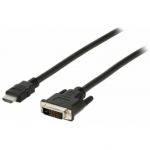 Cable HDMI a DVI 24+1 pins Conectores plateado 30AWG 2m TCHD12020