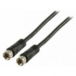 Cable coax 75 Oms Conec F M/M Preto 10m TCTT84100