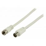 Cable coax 75 Oms F/M-Coax/M Blan 3m TCTT86030