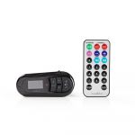 Nedis Transmisor FM para el Coche Bluetooth Ranura de tarjeta microSD Llamadas con manos libres CATR100BK