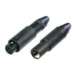 Neutrik Convertcon Ficha Xlr 3P Cabo (unisexo, Preta) NC3FM-C-B