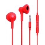 Cool Auriculares C/ Fio + Micro OKPT15949 Jack 3,5 mm Red