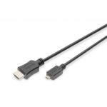 Digitus Cabo HDMI High Speed Conexão Type D - A M/M, 2.0m, w/Ethernet, Ultra HD 30p, gold, bl AK-330109-020-S