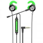 Hp Auriculares Com Fio + Micro DHE-7004 Black/Green