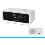 Timemark Rádio Relógio Silver Digital CL530 White