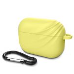 Devia Capa AirPods Pro Silicone Flexível Mosquetão Elf2 Series Amarelo