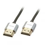 Lindy HDMI High Speed A/A Cabo Slim CROMO 1m Ethernet