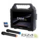 Ibiza Coluna Amplificada Karavision c/ Ecrã USB/BT/SD/AUX