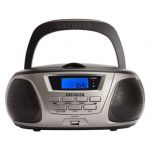 Aiwa Rádio Bluetooth Boombox Bbtu-300Bk Grey