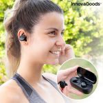 InnovaGoods Auriculares Bluetooth com Carga Magnética eBeats V0103317 Black