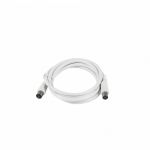 Silverht Cabo Antena De Tv Digital Macho para Fêmea 2.5m White