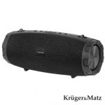 Kruger&Matz Coluna Bluetooth Portátil l 2x6W+18W USB/SD/Aux Black