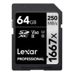 Lexar 64 GB SD Pro UHS-II U3 V60 1667x