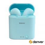 Denver Auriculares Bluetooth Tws TWE-46LIGHTBLUE Blue