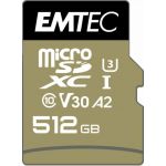 Emtec 512GB microSDXC Cartão memória SpeedIN PRO Class 10 UHS-I (U3) - ECMSDM512GXC10SP