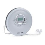 Auna Discman CDC 200 DAB+/FM MP3-CD Bateria Ecrã LC Prata
