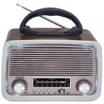 Sami Radio Vintage Com Coluna Usb Micro Sd Aux Rs-11807 Brown