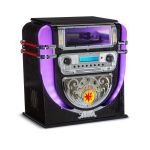 Auna Jukebox Graceland Mini Leitor de CDs Gira-discos Rádio DAB+/FM LED