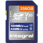 Integral 256GB SDXC V30 100 MB/s U3 Class10 - INSDX256G-100V30