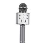 Microfone com Coluna para Karaoke sem Fios (Bluetooth) Prateado