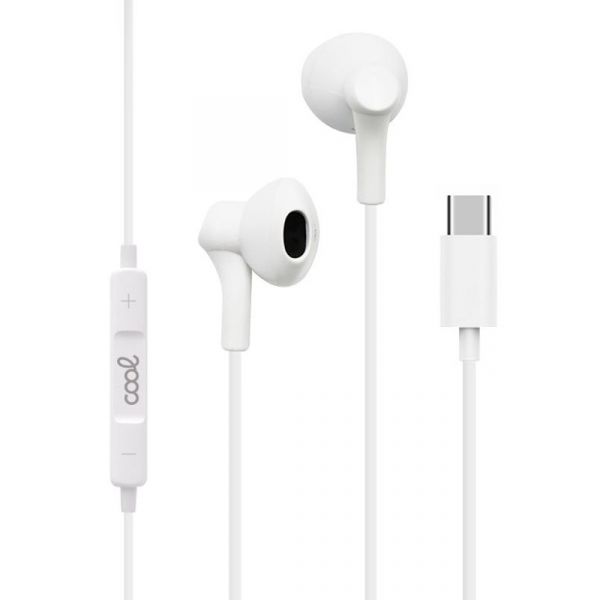 Cool Auriculares com Microfone Type C White