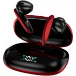 Cool Auriculares Bluetooth Dual Pod TWS Lcd Shadow Red