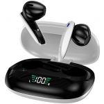 Cool Auriculares Bluetooth Dual Pod TWS Lcd Sombra White