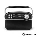 Manta Rádio Portátil RDI916 Fm/usb/microsd/aux Black