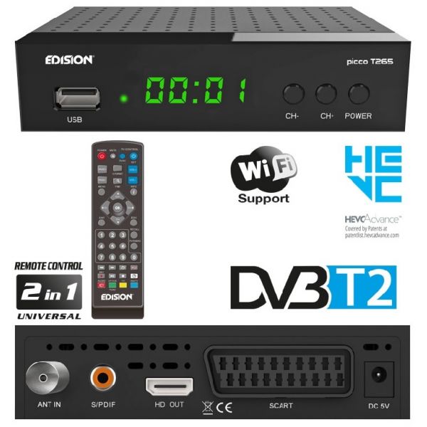 RECEPTOR TDT PROFESIONAL DVB-T2 H265 OPTIVOX NGEN