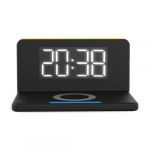 Terratec ChargeAir Relógio Despertador Com Carregamento Wireless Fm Black