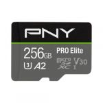 PNY 256GB MicroSDXC Pro Elite Classe 10 v30R100MB/s W90MB/s - P-SDU256V32100PRO-G