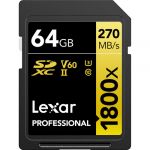 Lexar 64GB Sdxc V60 270MB/s Uhs-ii (U3)