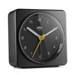 BRAUN Bc 03 W Quartz Alarm Clock Analog Black
