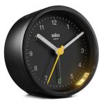 BRAUN Bc 12 Wb Quartz Alarm Clock Black