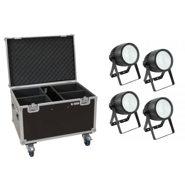 Eurolite Set 4x Led Theatre Cob 200 Ww Cw Case With Wheels KuantoKusta