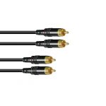 Sommer Cable Rca Cable 2x2 0.5m Black Hicon