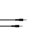 Omnitronic Jack Cable 3.5 Stereo 3m Black
