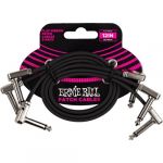 Ernie Ball 6222 Flat Ribbon Patch Cables 30cm 3-Pack