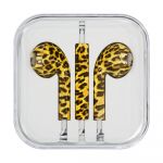 Auriculares com Microfone 35 mm Mini Jack do iphone ipad ipod Leopard (estilo 10)
