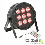 Ibiza Projetor Par com 9 Leds 6W Rgbw Dmx