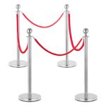 Stagecaptain PLS-150 Deluxe 4.4-200S Barrier Stand Crowd Guidance System 2.0 M Silver