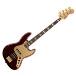 Fender Squier 40th Anniversary Jazz Bass Gold Edition Ruby Red Metallic