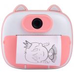 K13 Câmera Instantânea para Crianças Desenho Gato Pink