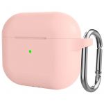 Capa de Silicone com Mosquetão para Apple AirPods 3ª Gen Pink