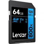 Lexar 64GB SDXC Professional UHS-I U3 V30 Class 10 (800x)